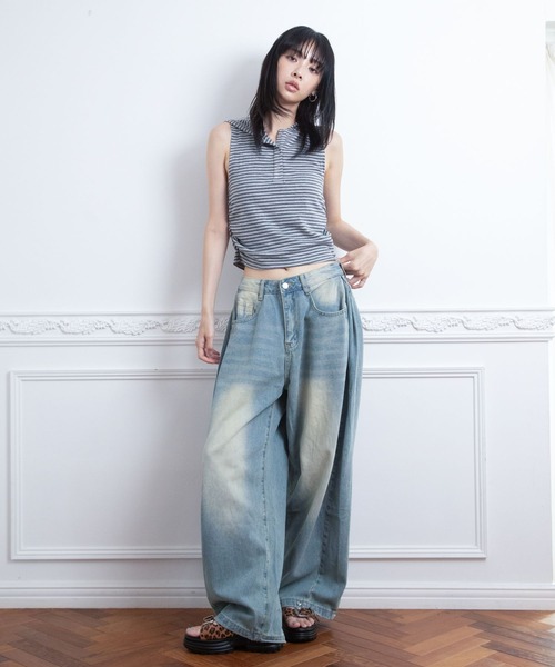 3.3 FIELD TRIP ワイドパンツ ジーンズ デニム デニムパンツ 3.3 Field