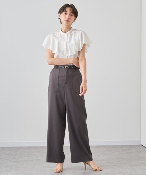【極美品】ANAYI 25SS 半袖ブラウス ピンク 36 ANAYI（アナイ） 半袖ブラウス 38 ピンク レディース : ZOZOTOWN Yahoo