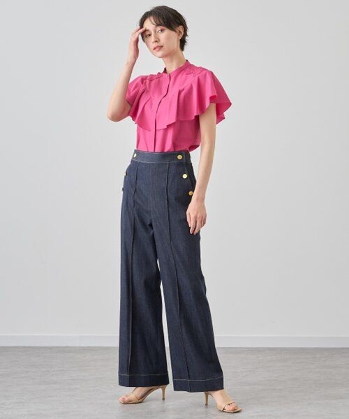 ANAYI（アナイ） 半袖ブラウス 38 ピンク レディース : ZOZOTOWN Yahoo