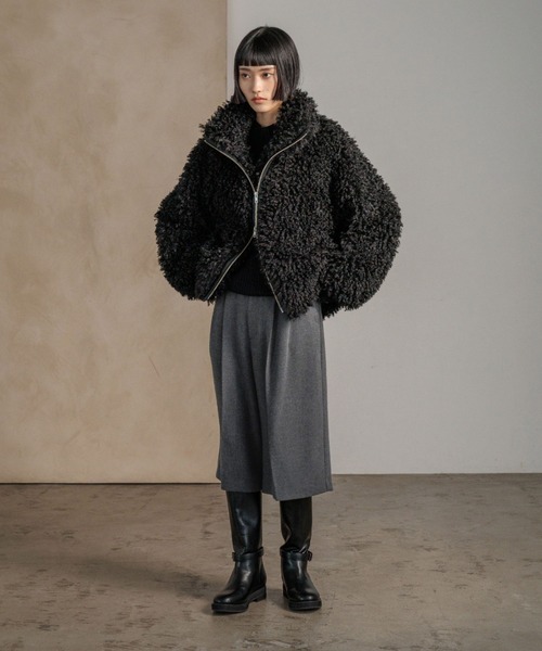 プードルファーブルゾン　ローリーズファーム　新品未使用　今季新作 LOWRYS FARM（ローリーズファーム） ブルゾン アウター プードルファー