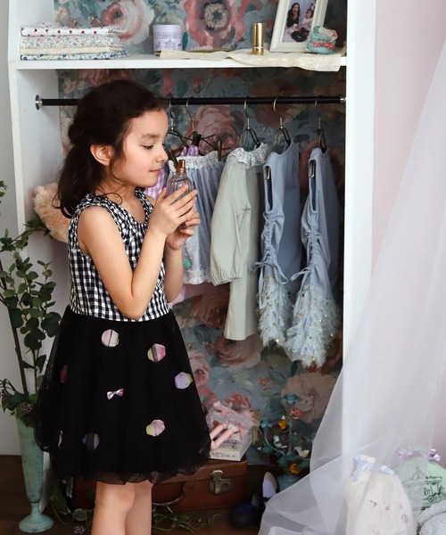 「panpantutu」 「KIDS」ノースリーブワンピース 100cm スモークピンク キッズ_画像2