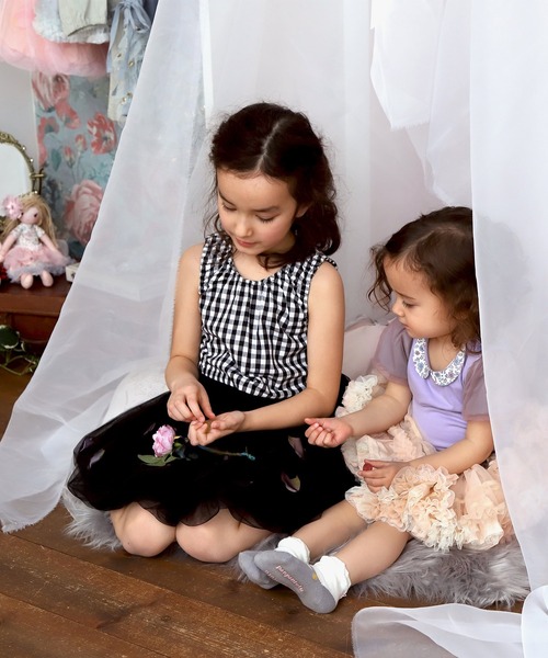 「panpantutu」 「KIDS」ノースリーブワンピース 100cm スモークピンク キッズ_画像4