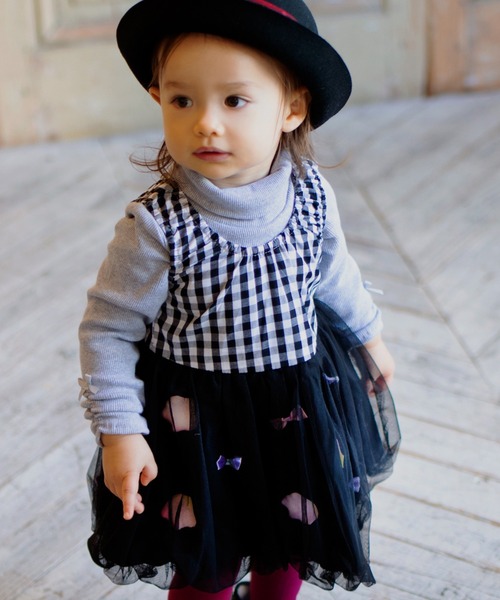 「panpantutu」 「KIDS」ノースリーブワンピース 100cm スモークピンク キッズ_画像5