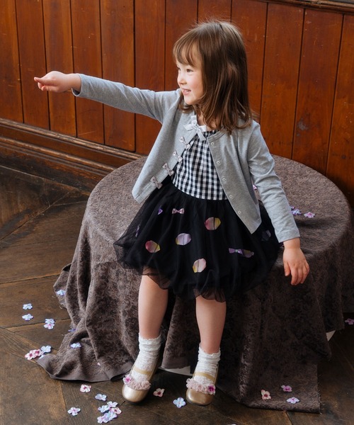 「panpantutu」 「KIDS」ノースリーブワンピース 100cm スモークピンク キッズ_画像8