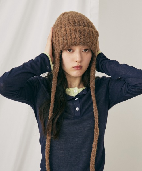 MERLOT（メルロー） ニット帽 ニットキャップ ミックスニットフライト