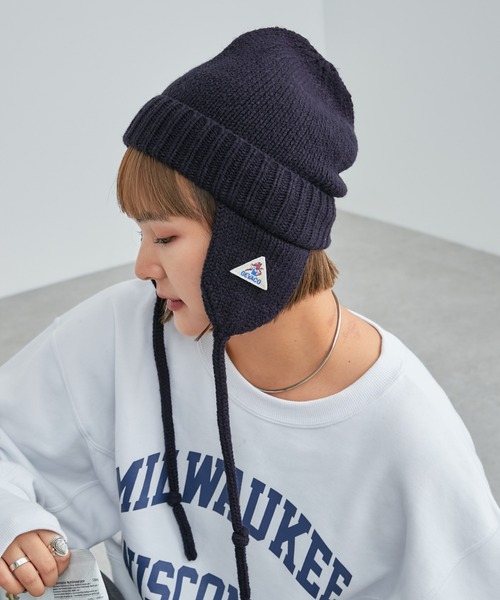 「GEVACO」 ニットキャップ ONE SIZE チャコールグレー レディース_画像4