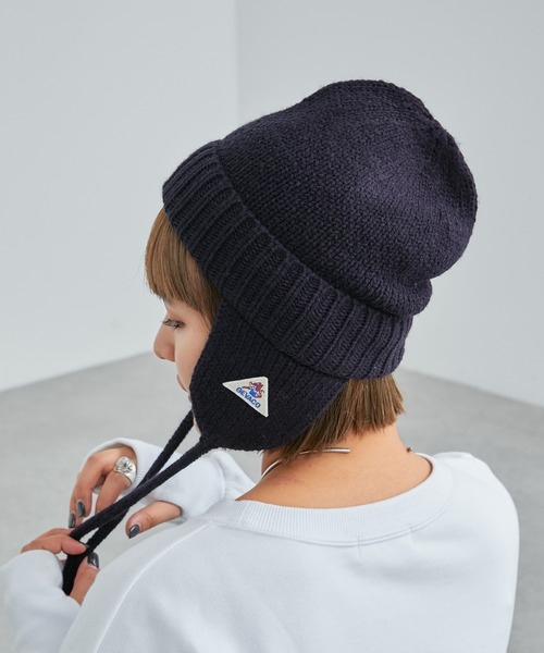 「GEVACO」 ニットキャップ ONE SIZE チャコールグレー レディース_画像5