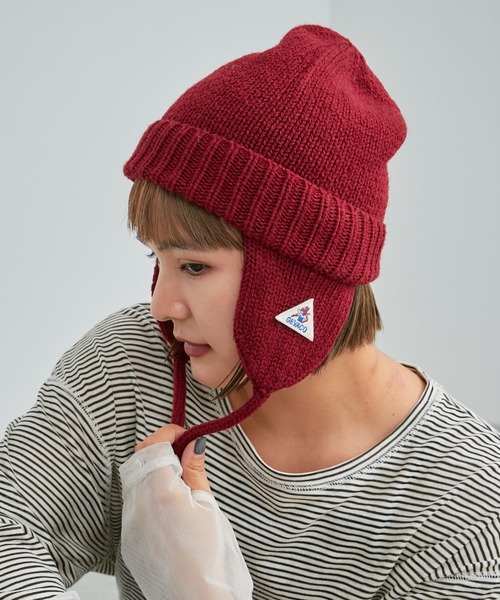 「GEVACO」 ニットキャップ ONE SIZE チャコールグレー レディース_画像6