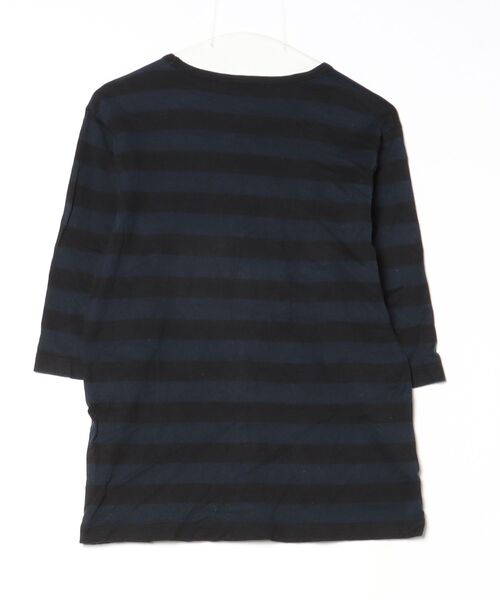 「SHIPS GENERAL SUPPLY」 ボーダー柄半袖Tシャツ M ネイビー メンズ_画像2