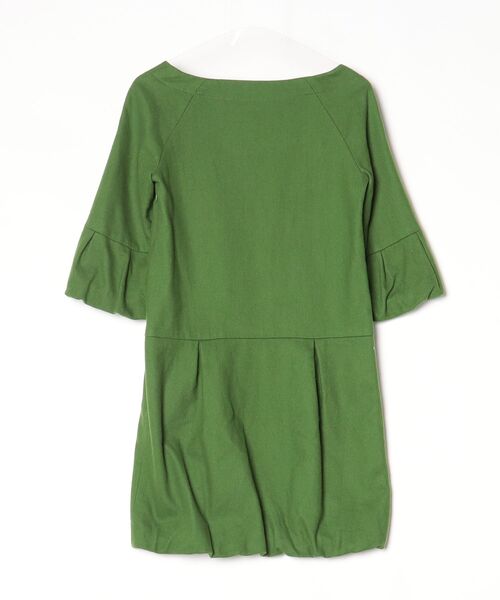 「Rubyrivet」 7分袖ワンピース 38 グリーン レディース_画像2