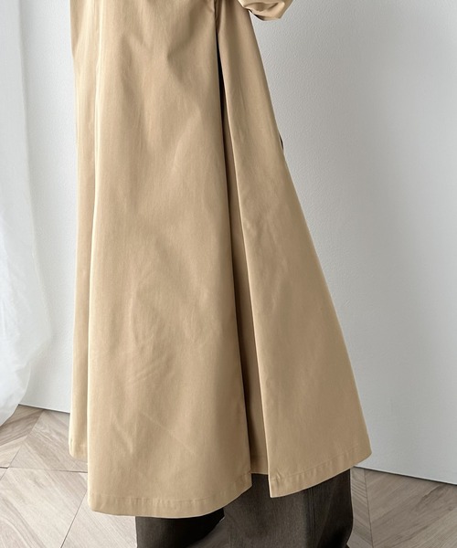 「classicalelf」 トレンチコート SMALL グレイッシュベージュ レディース_画像7