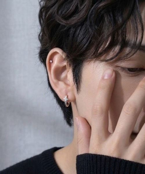 MONOCHROME ピアス スターモチーフシルバーピアス メンズ レディース