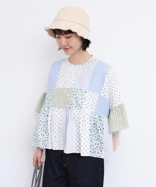 ☆新品☆l'atelier du savon ブラウス l'atelier du savon（アトリエドゥサボン） ブラウス シャツ handcraft