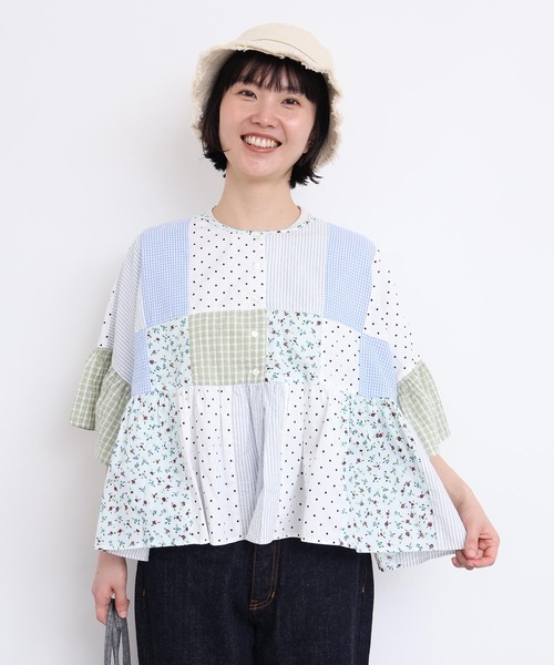 l'atelier du savon（アトリエドゥサボン） ブラウス シャツ little