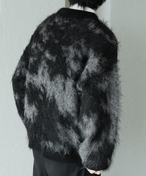 「epnok」 ニットカーディガン MEDIUM ブラック メンズ_画像5