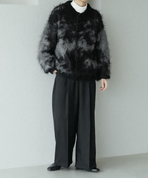 「epnok」 ニットカーディガン MEDIUM ブラック メンズ_画像7