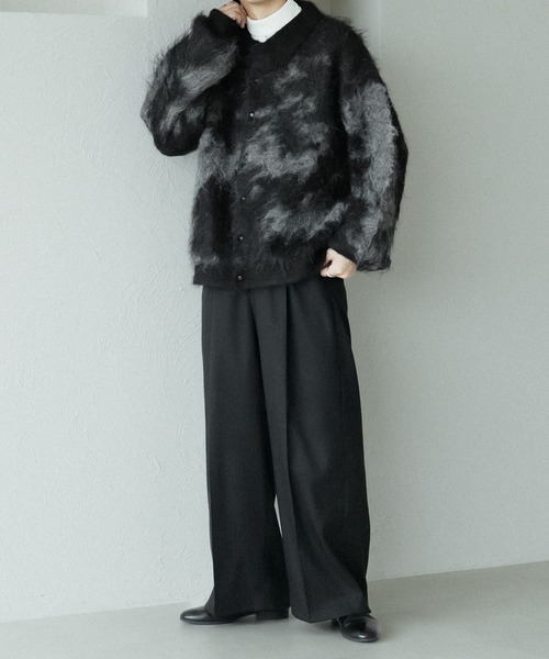 「epnok」 ニットカーディガン MEDIUM ブラック メンズ_画像8