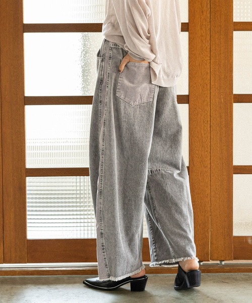 「niko and...」 デニムハーフパンツ MEDIUM インディゴブルー レディース_画像7