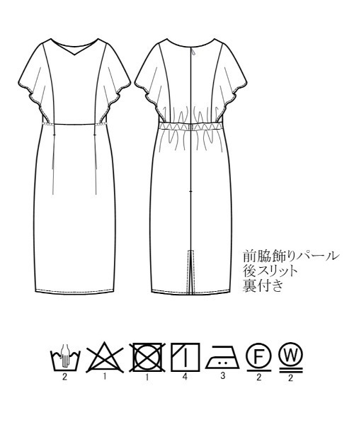 「Emilyan」 半袖ワンピース S ブラック レディース_画像2