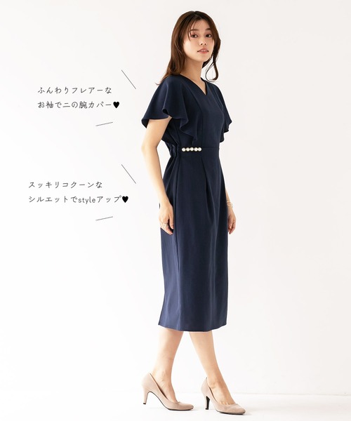 「Emilyan」 半袖ワンピース S ブラック レディース_画像9