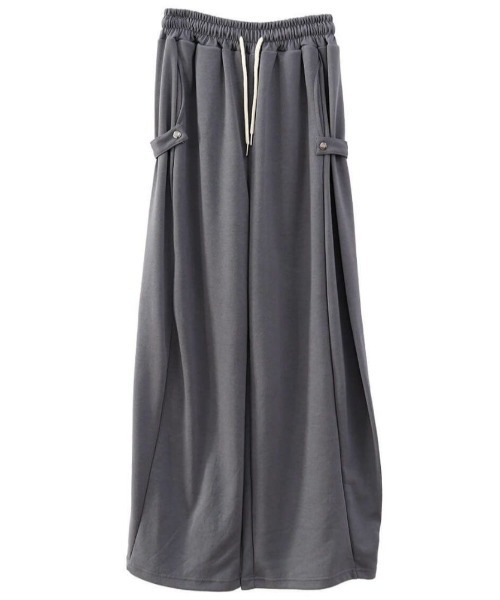 「ISOOK」 イージーパンツ FREE チャコールグレー レディース_画像2