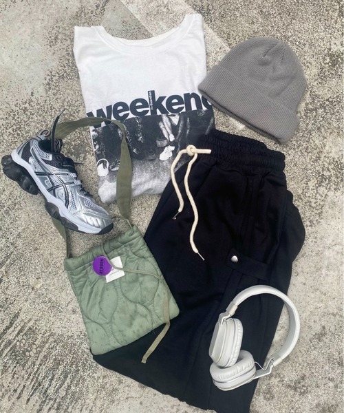 「ISOOK」 イージーパンツ FREE チャコールグレー レディース_画像4