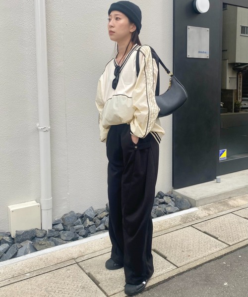 「ISOOK」 イージーパンツ FREE チャコールグレー レディース_画像7