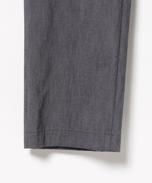 スラックス 麻ブレンド ストレッチ 1プリーツ スラックス 26SS（セットアップ対応） メンズ