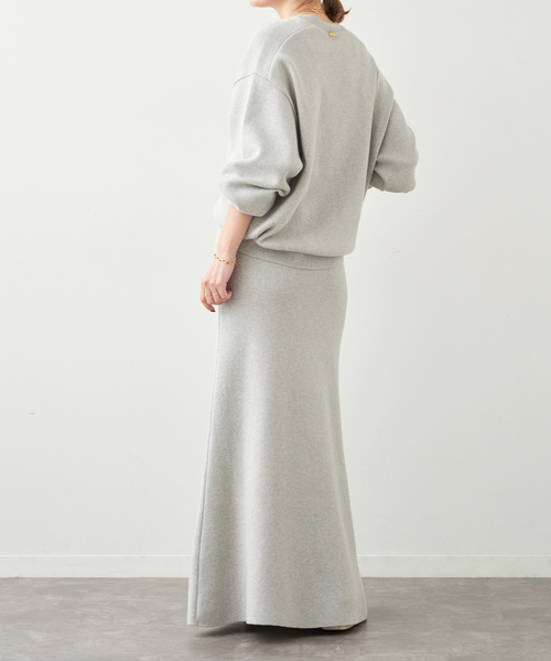 新品】Deuxieme Classe スムースニットスカート グレー Deuxieme