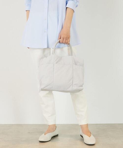 RUSSELUNO 2WAYトートバッグ（白）　新品 MELROSE claire（メルローズクレール） トートバッグ 「ふんわり軽量な