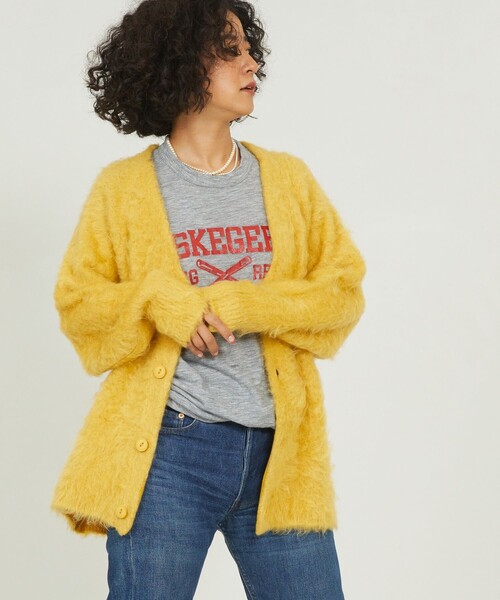 「Freada」 ニットカーディガン SMALL ベージュ レディース_画像2