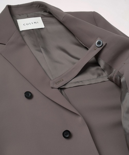 ジャケット テーラードジャケット Dry Double Cloth Slant Belt Tailored Jacket メンズ レディースの画像