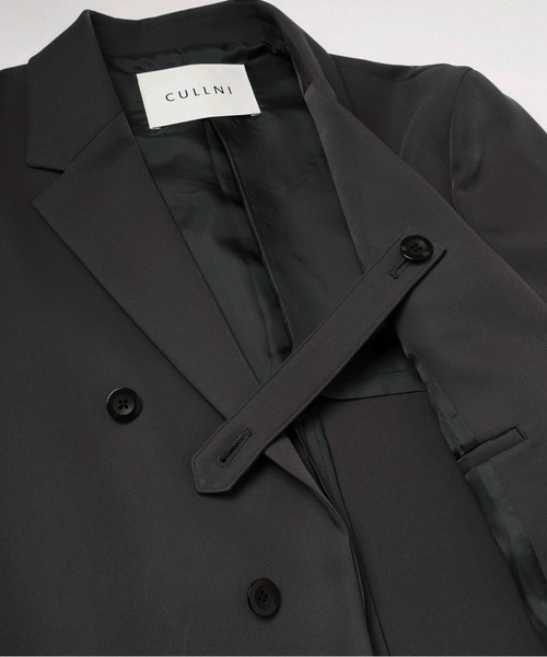 ジャケット テーラードジャケット Dry Double Cloth Slant Belt Tailored Jacket メンズ レディースの画像