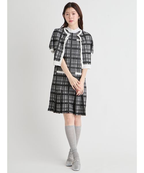 CELFORD（セルフォード） ワンピース 半袖 「洗える」チェックジャ