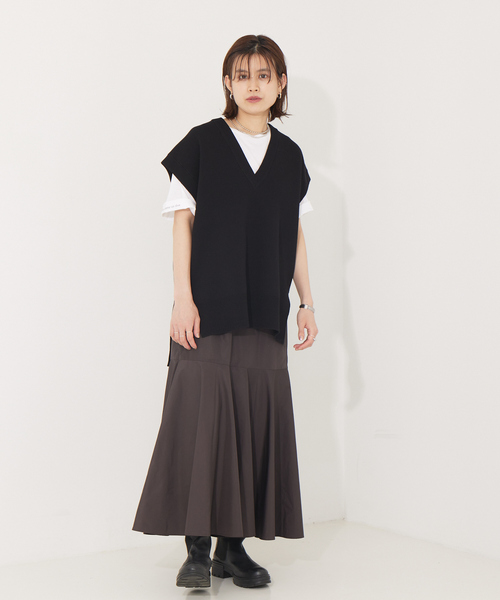 「Rouge vif」 スカート 36 ブラウン レディース_画像5