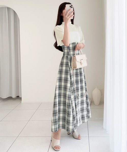 「mily bilet」 半袖ワンピース X-LARGE ブラック レディース_画像6