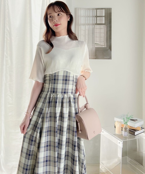 「mily bilet」 半袖ワンピース X-LARGE ブラック レディース_画像8