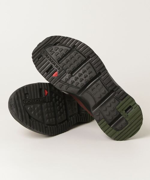 「SALOMON」 シューズ 25cm オレンジ メンズ