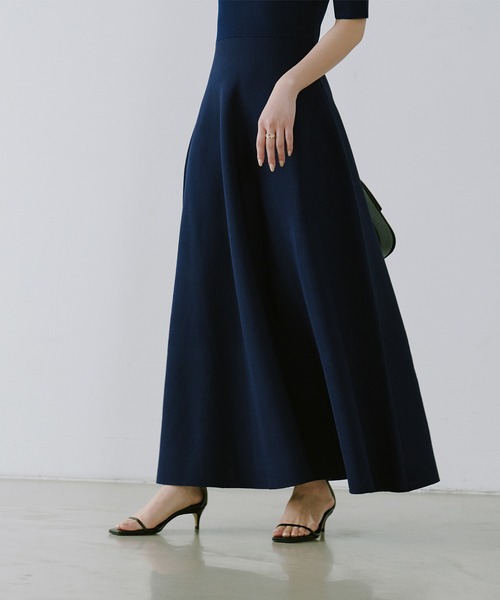 「anuans」 ニットワンピース MEDIUM ベージュ レディースの画像