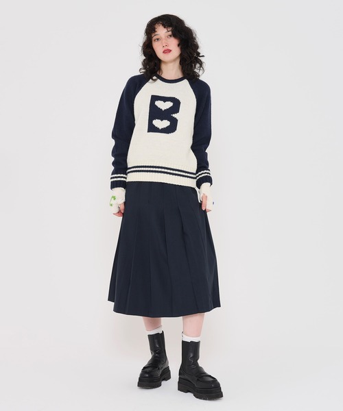 「TINA：JOJUN」 長袖ニット M レッド レディース_画像5