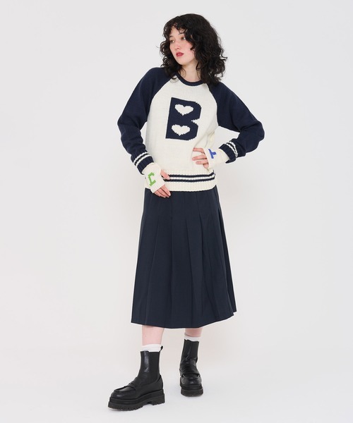「TINA：JOJUN」 長袖ニット M レッド レディース_画像6