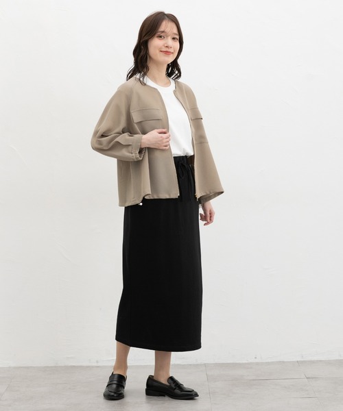 Honeys（ハニーズ） ブルゾン アウター 8分袖メッシュブルゾン