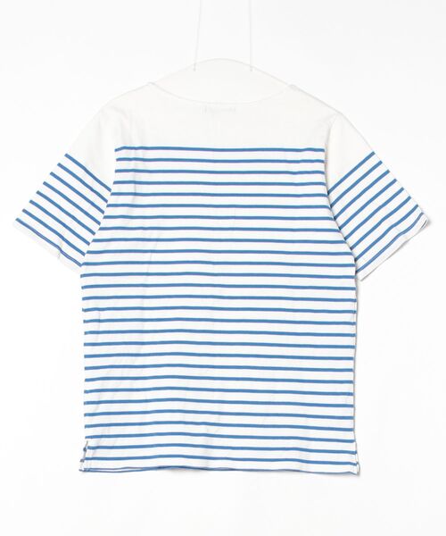 「HARE」 ボーダー柄半袖Tシャツ L ブルー メンズ_画像2