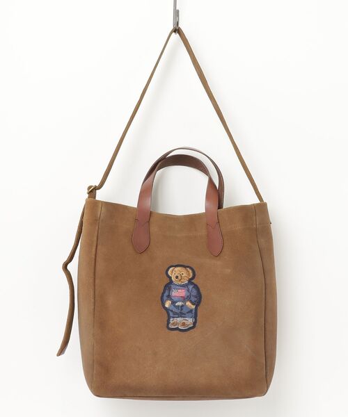 トートバッグ Polo ベア ラフアウト スエード トート メンズの画像