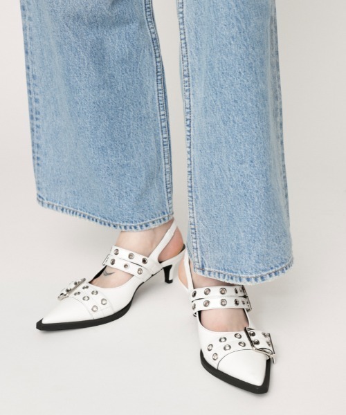 「SLY」 ヒールサンダル SMALL シルバー レディース_画像2
