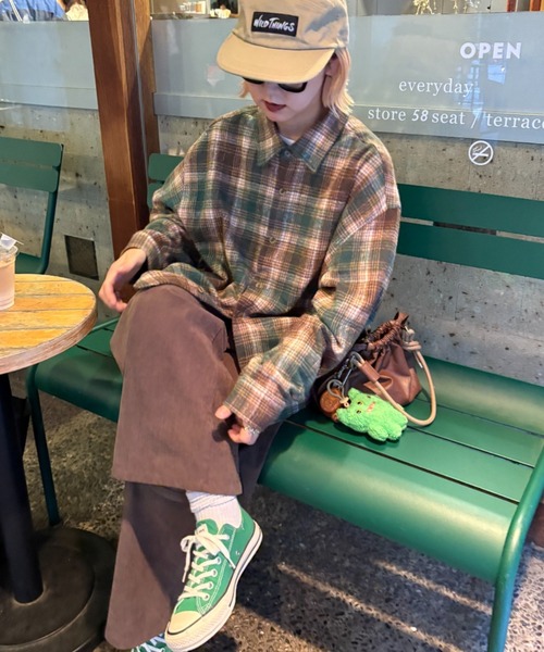 「CIAOPANIC TYPY」 長袖シャツ MEDIUM ネイビー メンズ_画像8
