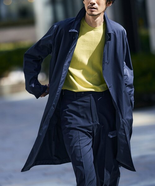 EDIFICE スプリングコート ネイビー EDIFICE（エディフィス） スプリングコート MEDIUM グリーン メンズ