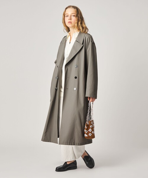 トレンチコート コート 「Steven Alan」コットン トレンチ コート レディースの画像