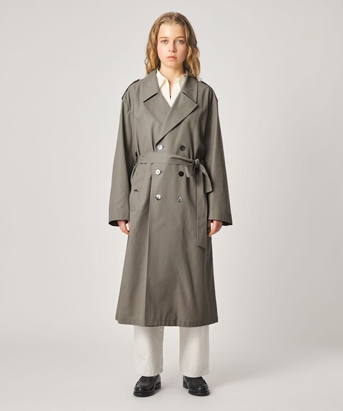 トレンチコート コート 「Steven Alan」コットン トレンチ コート レディースの画像
