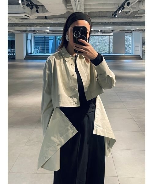 「styling/」 長袖シャツ ONE SIZE オレンジ レディース_画像2